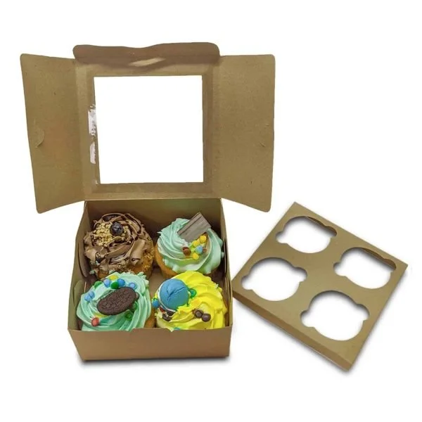 Caja Cupcakes 4 Divisiones - Imagen 2