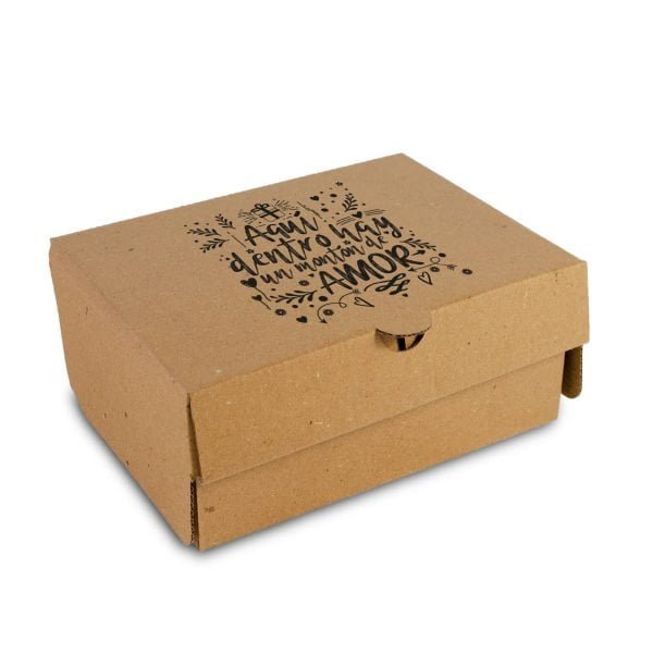 cajas de carton para regalo con mensajes medianas kekaja