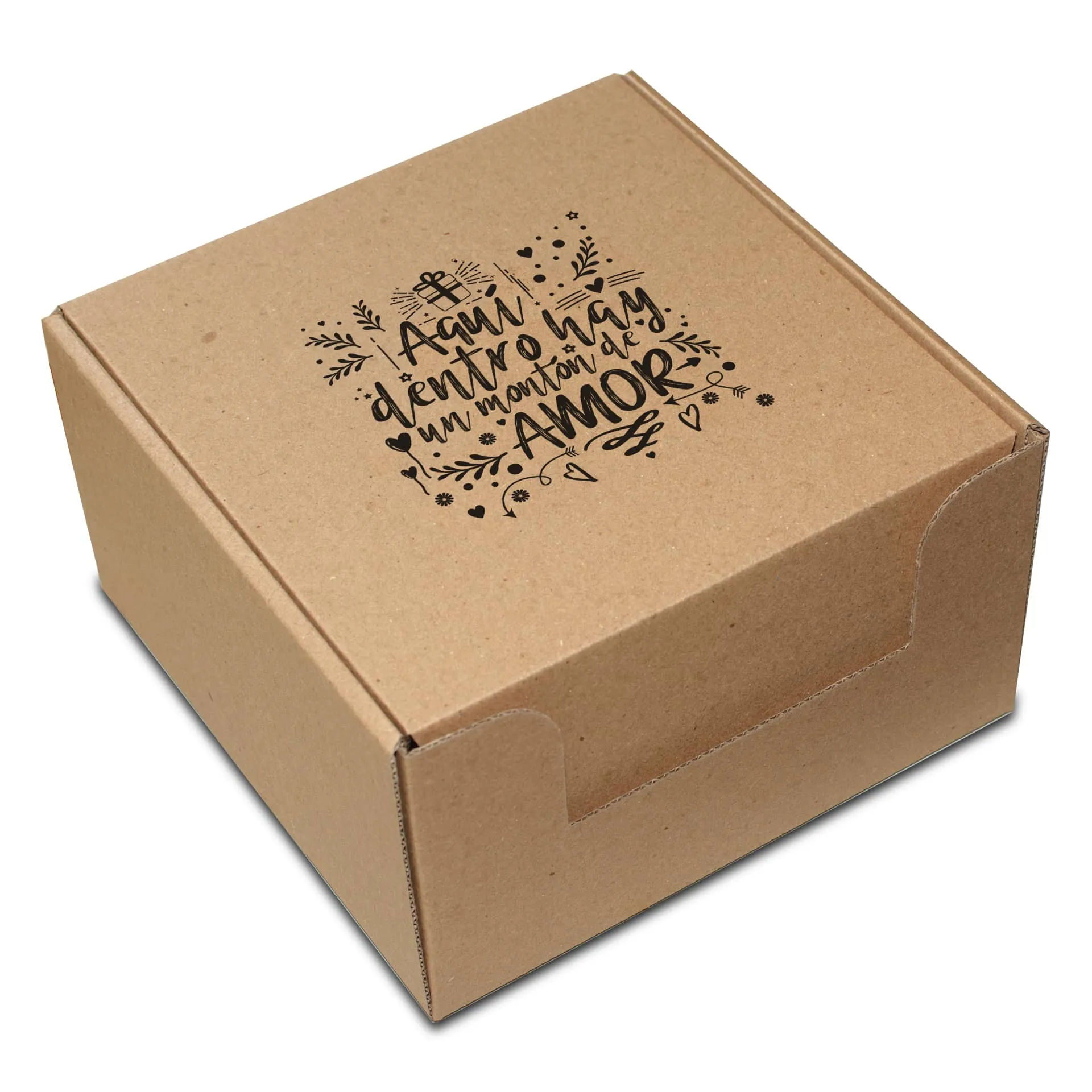 cajas de carton para regalo con mensajes medianas kekaja