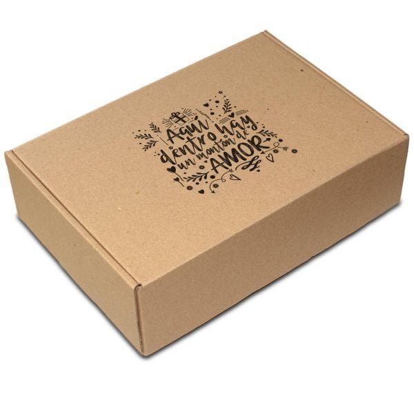 cajas de carton para regalo con mensajes medianas kekaja