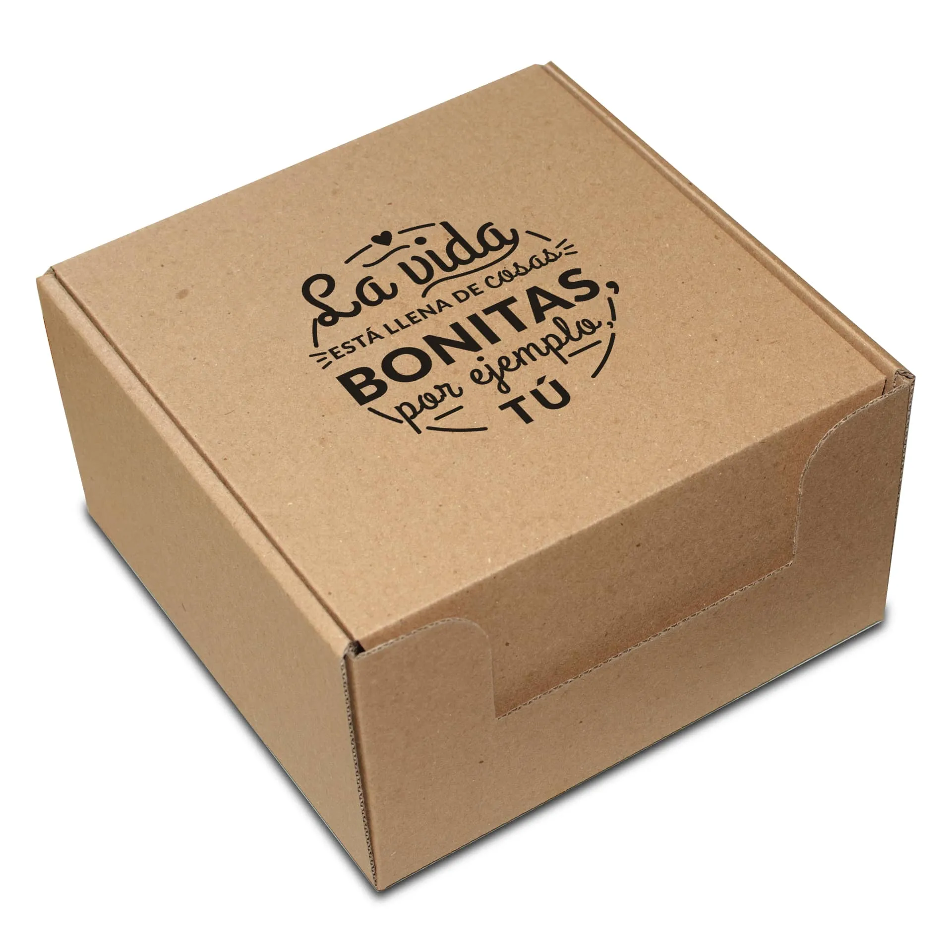 cajas de carton para regalo con mensajes medianas kekaja