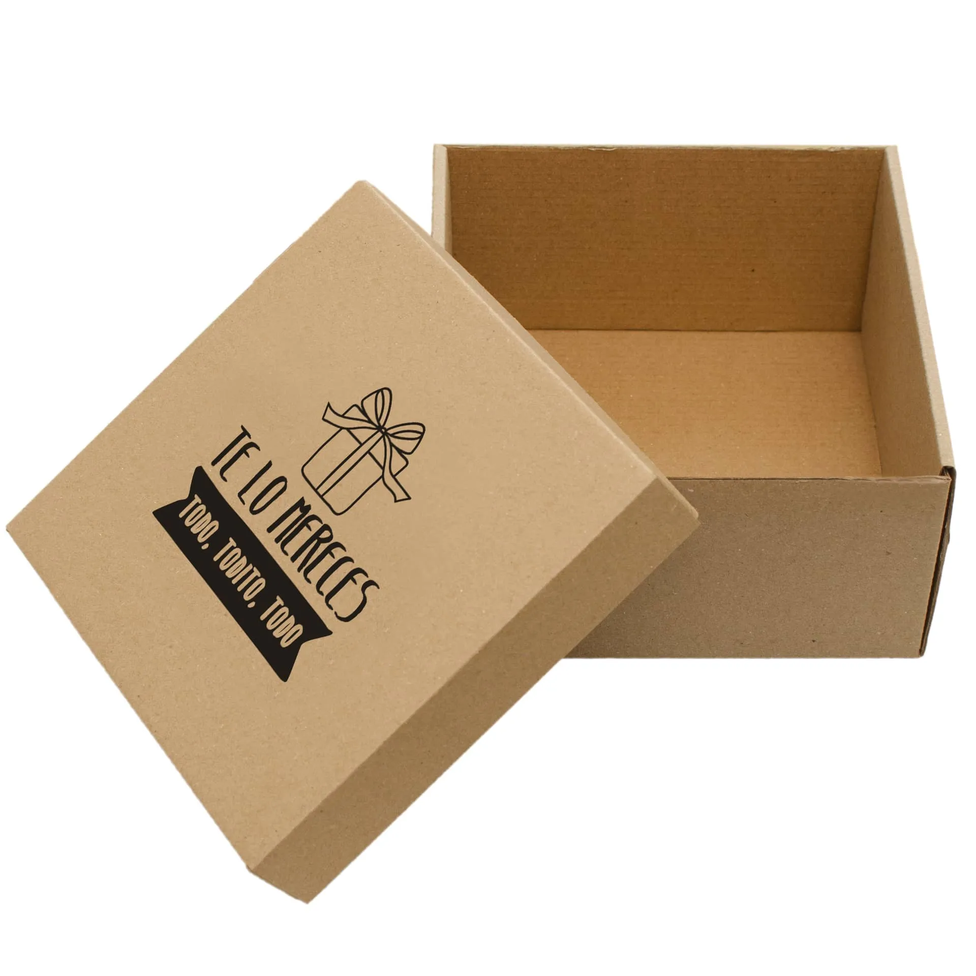 cajas de carton para regalo con mensajes medianas kekaja