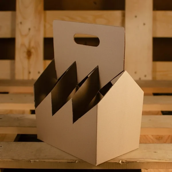 cajas para sixpack de cerveza perspectiva