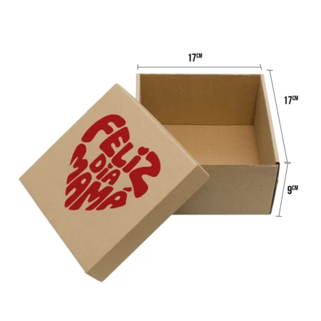 caja de regalos del día de la madre con tapa con mensaje de feliz día mamá diseño exclusivo año 2026