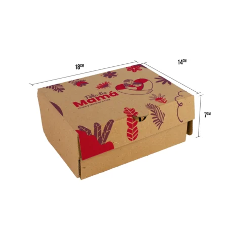 caja de regalo feliz día mamá pequeña 18x14x7 2025