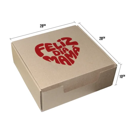 caja de regalos del día de la madre grande con mensaje de feliz día mamá diseño exclusivo año 2026