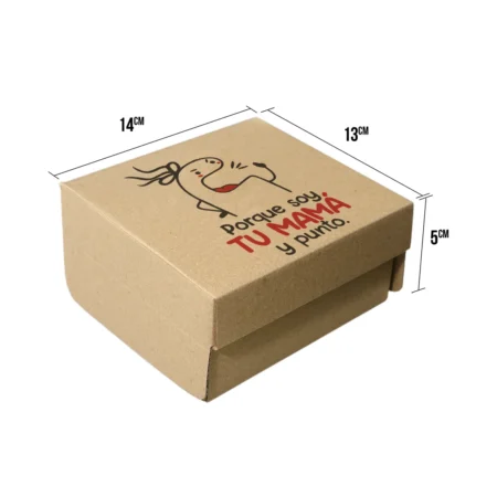 caja de regalos del día de la madre pequeña con mensaje divertido del día de la madre diseño exclusivo año 2026