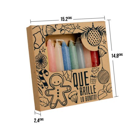 cajas de carton para 10 velas o velitas con diseño 2026