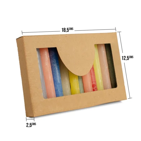 cajas de carton para 12 velas o velitas sin diseño