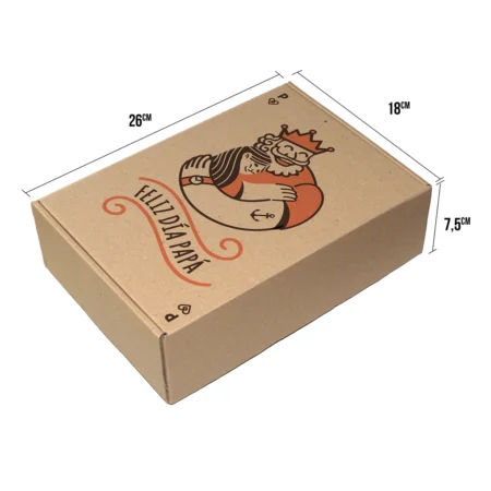Caja de regalo de día del padre 2025 feliz día papá tamaño mediano