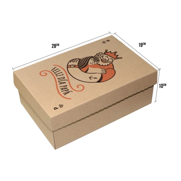 Caja de regalo de día del padre 2025 feliz día papá tamaño zapatos