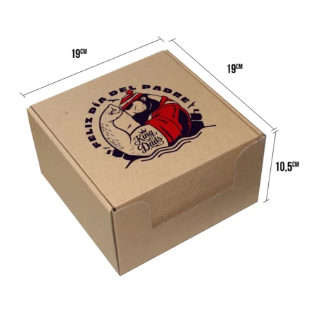 caja de regalo dia del padre 2026 tamaño cubo mediano